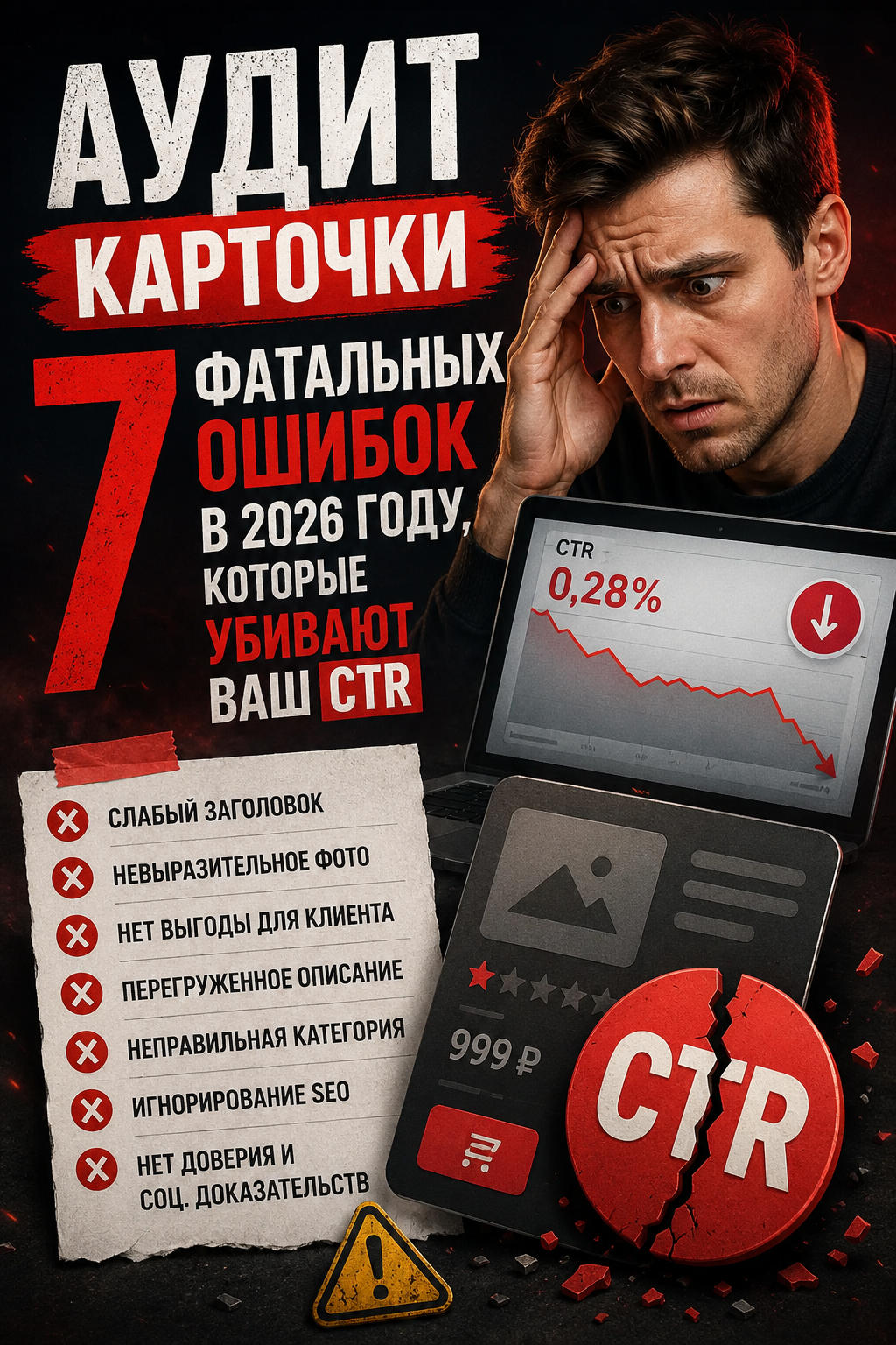 7 фатальных ошибок в карточке на Wildberries в 2026 году: как не слить CTR и начать продавать