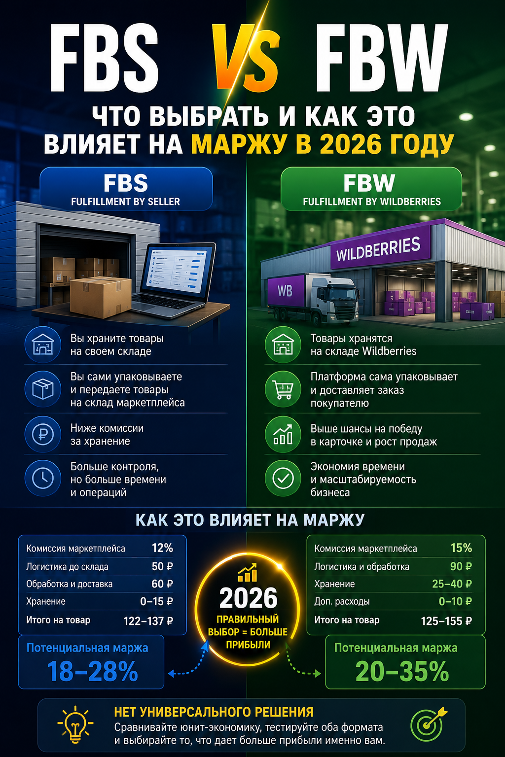 FBS vs FBW: что выбрать для Wildberries в 2026 году? Разбираем, как отгрузки WB и WB логистика влияют на маржу WB. Какое решение по схеме WB принять селлеру, чтобы сохранить доходы? Актуальный разбор юнит-экономики от Рахима Танжарикова для новичков и действующих продавцов.