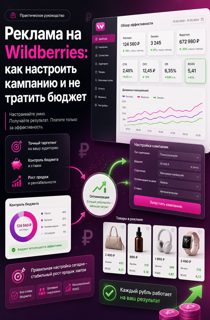 Реклама на Wildberries: как настроить кампанию без слива бюджета с фулфилментом