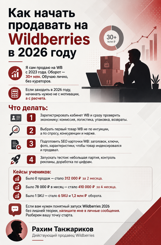 Как начать продавать на Wildberries в 2026: пошаговый гид от практика KMK